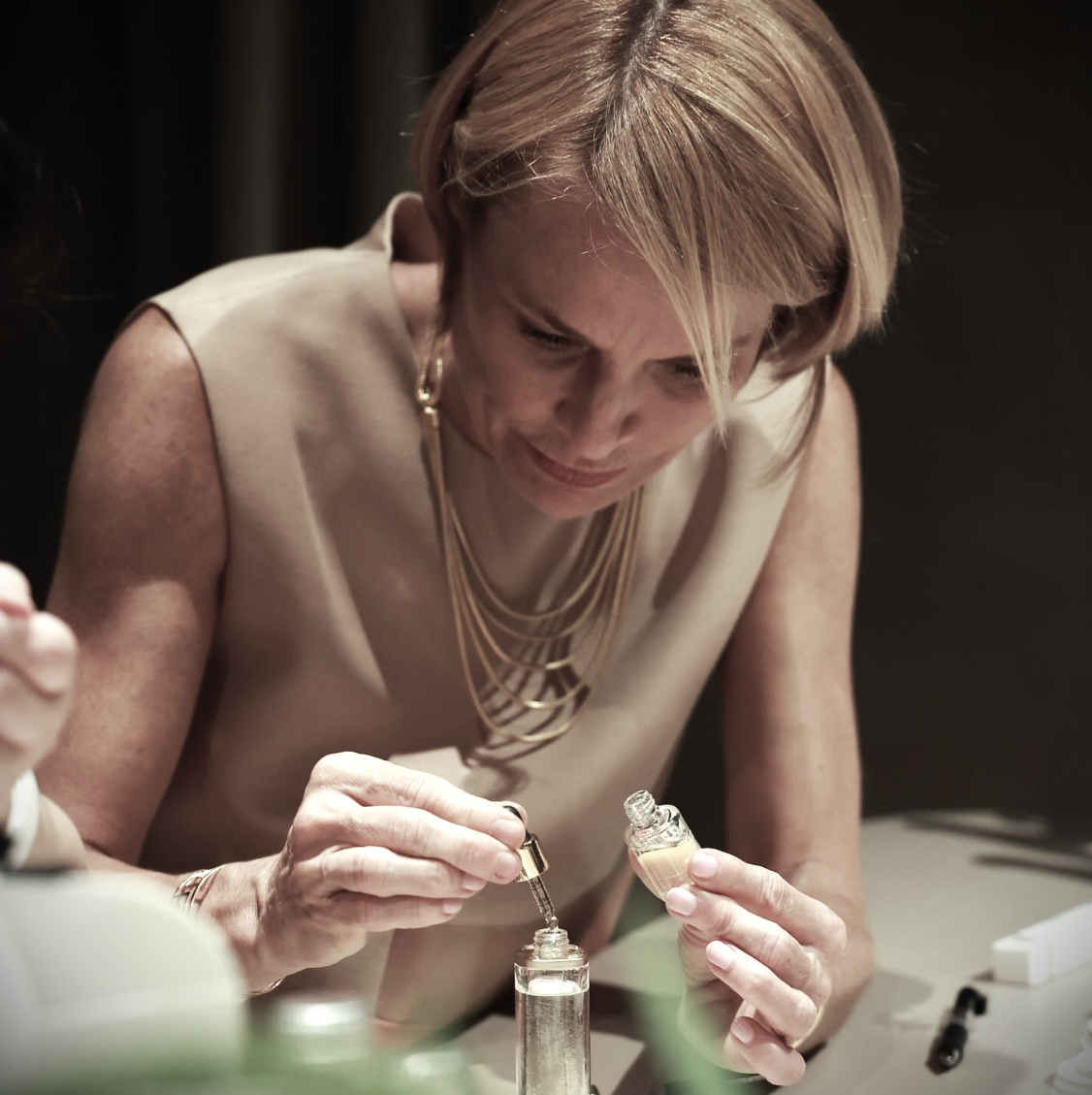 Johanna Monange master perfumer creating a new scent
